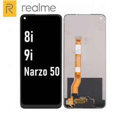 Realme 8i / 9i / NARZO 50 (4G) (2022) LCD and touch screen (Original Service Pack)(NF) [Black] R-104